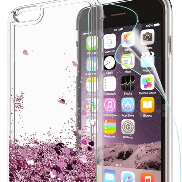 BNIB - Brand New iPhone 6 & 6S Glitter Case - Rose Gold - Picture 1 of 3